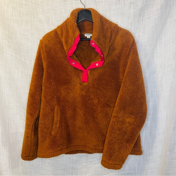 J. Crew Sherpa Pullover With Pockets - Picture 2 of 7